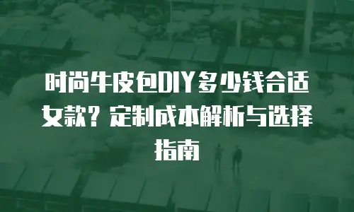 时尚牛皮包DIY多少钱合适女款？定制成本解析与选择指南