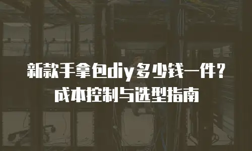 新款手拿包diy多少钱一件？成本控制与选型指南