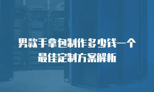 男款手拿包制作多少钱一个 最佳定制方案解析