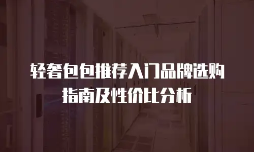 轻奢包包推荐入门品牌选购指南及性价比分析