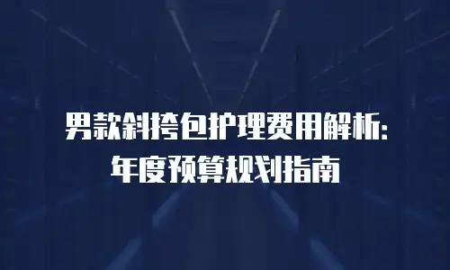 男款斜挎包护理费用解析：年度预算规划指南