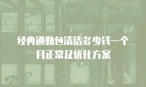 经典通勤包清洁多少钱一个月正常及优化方案