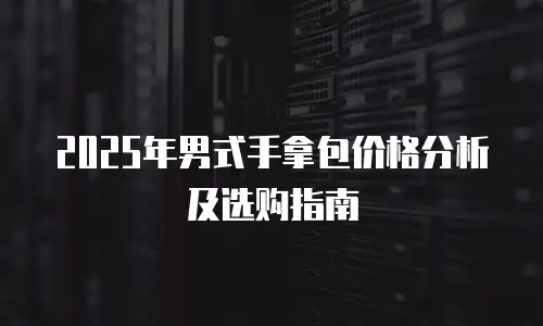 2025年男式手拿包价格分析及选购指南