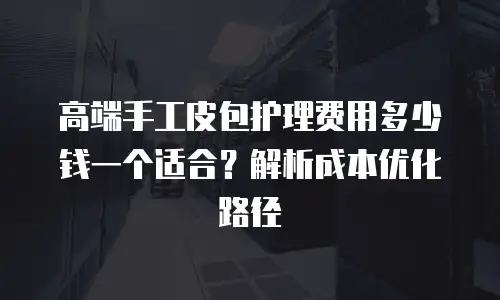 高端手工皮包护理费用多少钱一个适合？解析成本优化路径