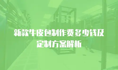 新款牛皮包制作费多少钱及定制方案解析