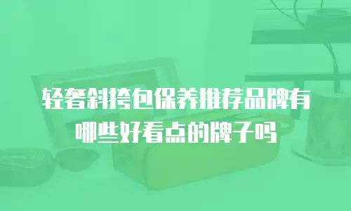 轻奢斜挎包保养推荐品牌有哪些好看点的牌子吗