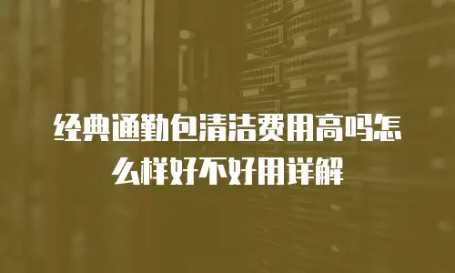 经典通勤包清洁费用高吗怎么样好不好用详解