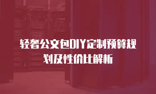 轻奢公文包DIY定制预算规划及性价比解析