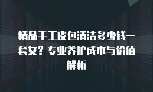 精品手工皮包清洁多少钱一套女？专业养护成本与价值解析