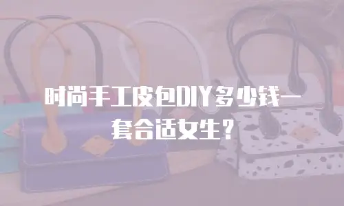 时尚手工皮包DIY多少钱一套合适女生？