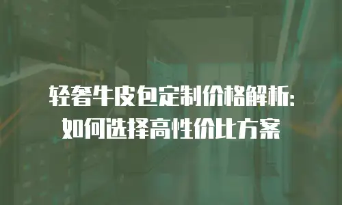 轻奢牛皮包定制价格解析：如何选择高性价比方案