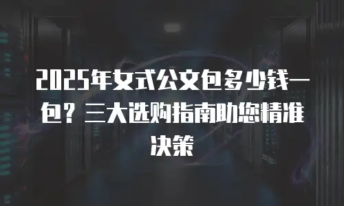 2025年女式公文包多少钱一包？三大选购指南助您精准决策