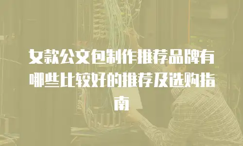 女款公文包制作推荐品牌有哪些比较好的推荐及选购指南