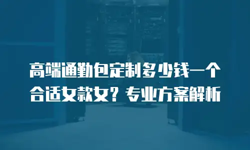 高端通勤包定制多少钱一个合适女款女？专业方案解析