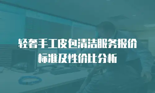 轻奢手工皮包清洁服务报价标准及性价比分析