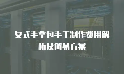 女式手拿包手工制作费用解析及简易方案