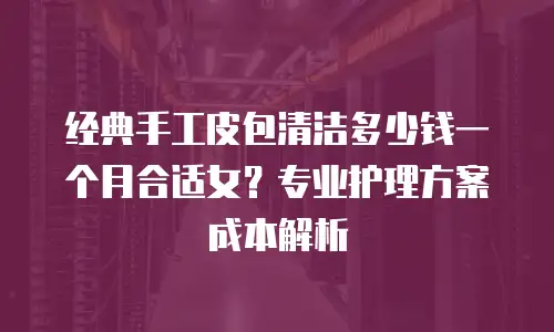 经典手工皮包清洁多少钱一个月合适女？专业护理方案成本解析