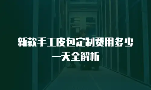 新款手工皮包定制费用多少一天全解析