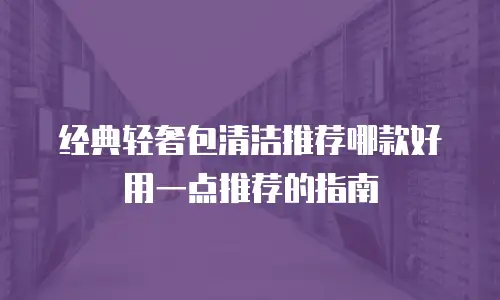 经典轻奢包清洁推荐哪款好用一点推荐的指南