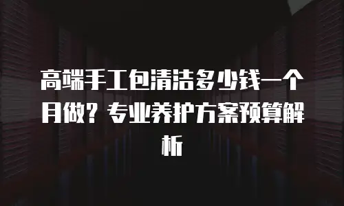 高端手工包清洁多少钱一个月做？专业养护方案预算解析