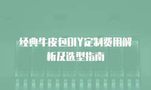 经典牛皮包DIY定制费用解析及选型指南