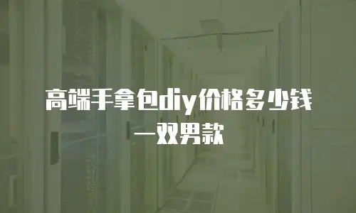 高端手拿包diy价格多少钱一双男款
