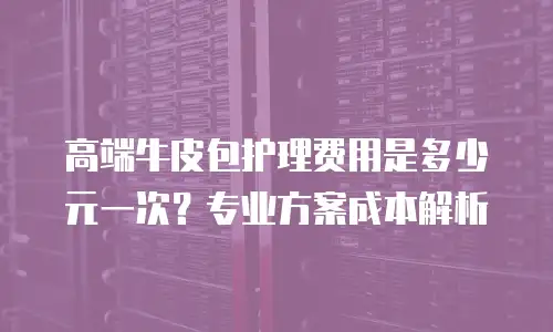 高端牛皮包护理费用是多少元一次？专业方案成本解析