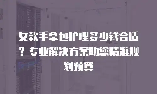 女款手拿包护理多少钱合适？专业解决方案助您精准规划预算