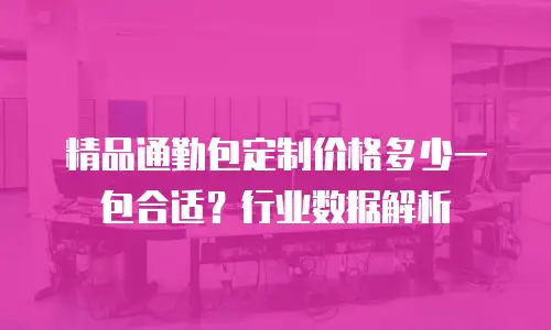 精品通勤包定制价格多少一包合适？行业数据解析