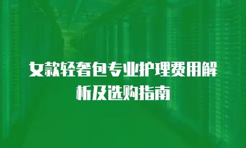 女款轻奢包专业护理费用解析及选购指南