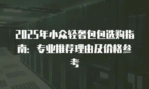 2025年小众轻奢包包选购指南：专业推荐理由及价格参考