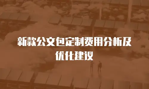新款公文包定制费用分析及优化建议