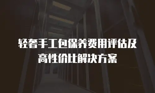 轻奢手工包保养费用评估及高性价比解决方案