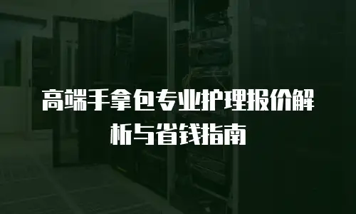 高端手拿包专业护理报价解析与省钱指南