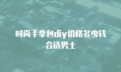 时尚手拿包diy价格多少钱合适男士