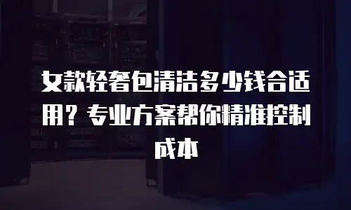 女款轻奢包清洁多少钱合适用？专业方案帮你精准控制成本