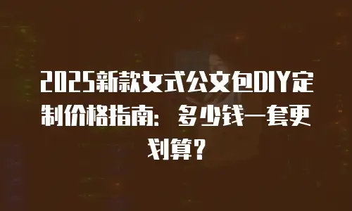2025新款女式公文包DIY定制价格指南：多少钱一套更划算？