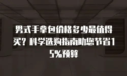 男式手拿包价格多少最值得买？科学选购指南助您节省15%预算