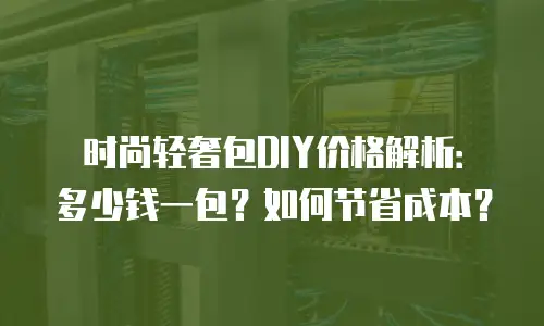 时尚轻奢包DIY价格解析：多少钱一包？如何节省成本？