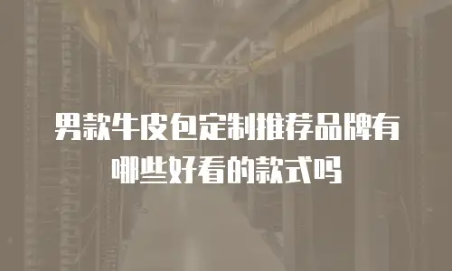 男款牛皮包定制推荐品牌有哪些好看的款式吗