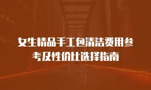 女生精品手工包清洁费用参考及性价比选择指南