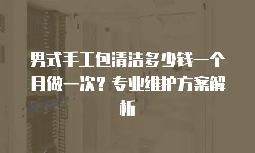 男式手工包清洁多少钱一个月做一次？专业维护方案解析