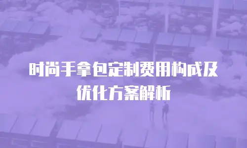 时尚手拿包定制费用构成及优化方案解析