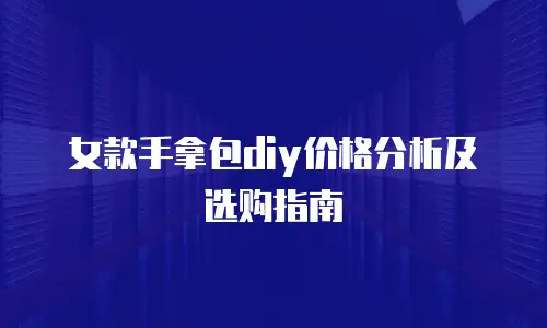 女款手拿包diy价格分析及选购指南