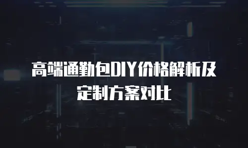 高端通勤包DIY价格解析及定制方案对比