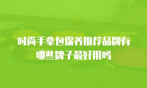 时尚手拿包保养推荐品牌有哪些牌子最好用吗