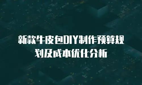新款牛皮包DIY制作预算规划及成本优化分析