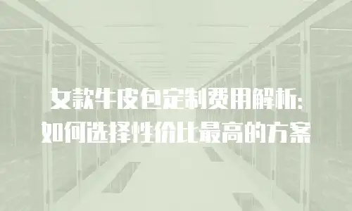 女款牛皮包定制费用解析：如何选择性价比最高的方案