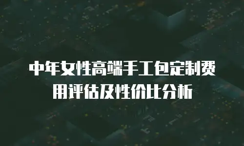 中年女性高端手工包定制费用评估及性价比分析