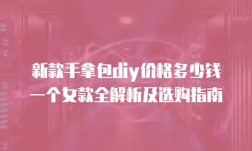 新款手拿包diy价格多少钱一个女款全解析及选购指南